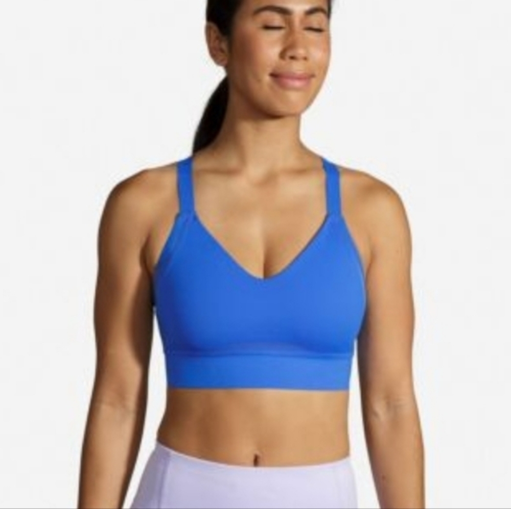 Brooks Drive Interlace Run Bra Bluetiful Sports‎ Bra Women's Size 34DD